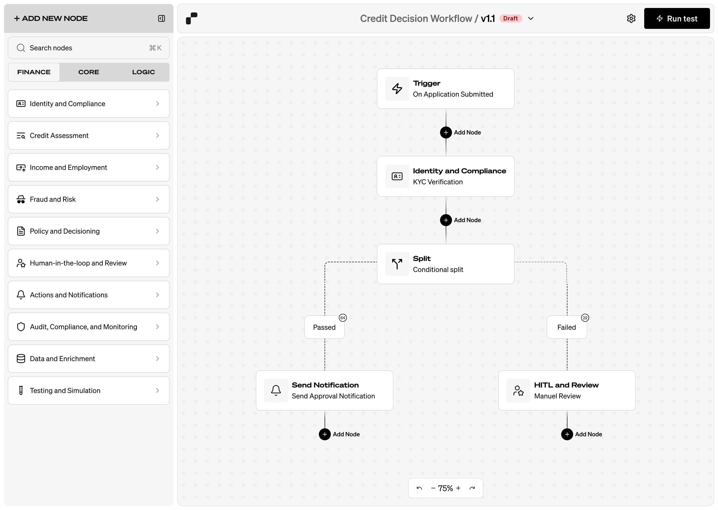 Rekord - Wireframe for Workflow Builder